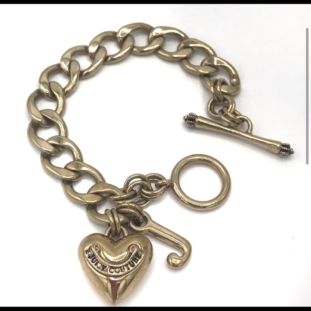 Juicy couture Gold heart bracelet